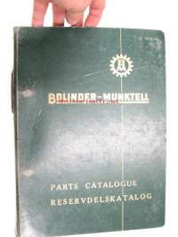 Bolinder-Munktell Dieseltraktor typ 35/36 Reservdelskatalog -varaosaluettelo
