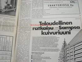 Koneviesti 1976 nr 1 -mm. Artikkelit, mainokset, kuvat; Raket 521 E, Hankmo, Vakola parsinavettatutkimus, Uudet Fiat-traktorit, Viljankuivurit 1976, Wartburg 353 W,