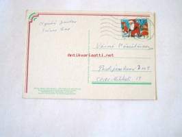 postikortti  laskeva kuu