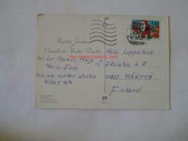 postikortti  kellonsoittajatonttu