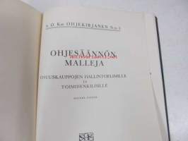 Ohjesäännön malleja osuuskappojen hallintoelimille ja toimihenkilöille
