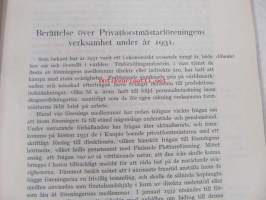 Yksityismetsänhoitajayhdistyksen vuosikirja - Privatforstmästarföreningens årsbok V 1932