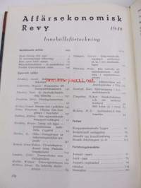 Affärsekonomisk Revy -sidottu vuosikerta 1948