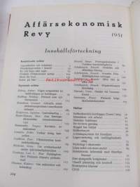 Affärsekonomisk Revy -sidottu vuosikerta 1951