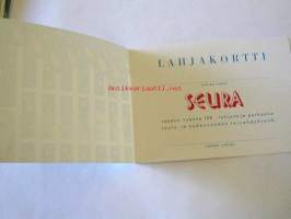 lahjakortti käyttämätönseura