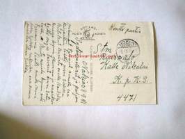 Postikortti / poika se sivilissä ollessaan  sotilaspostikortti