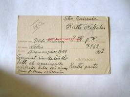 postikortti  siskolta terveiset