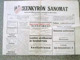 Hämeenkyrön sanomat heinäkuu 1960