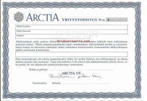 Arctia , Yritystodistus  A, Helsinki