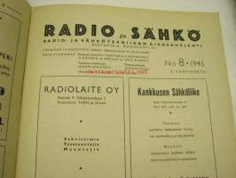 Radio ja sähkö 1945 nr 8