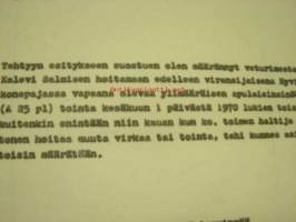Valtionrautatiet, VR, vs. ylim. apulaisinsinööri Nimikirjanote ym. Kaino Salminen