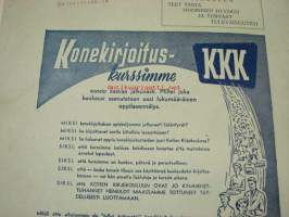 Oppilasviesti 1956 nr 1 - Kotien Kirjekouu Oy:n oppilaslehti, kansikuvassa mallioppilas Olavi Suominen