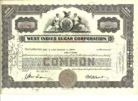 West Indies Sugar Corporation   osakekirja  USA 1944