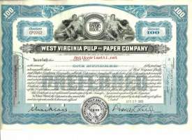 West Virginia Pulp and Paper Company   osakekirja  USA 1965