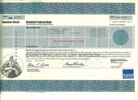 Standard Federal Bank  osakekirja  USA 1987