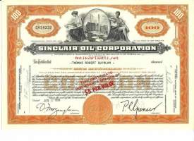 Sinclair  Oil Corporation,  osakekirja  USA 1958