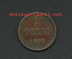 1 penni 1905