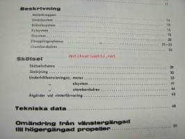 Volvo Penta Aquamatic 120 / 200 instruktionsbok -käyttöohjekirja ruotsiksi