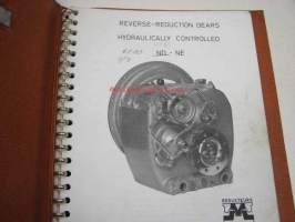Masson ND-NE Reverse reduction gears, hydraulically controlled, instructions, operation, parts, service -käsikirja alennusvaihteelle