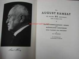 Distriktssinessjukhuset i Ekenäs och Mjölbollstad (Meltola) sanatorium deras tillkomst och verksamhet- Till August Ramsay på hans 80-årsdag 1939 -kokonahkainen