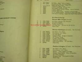 Aveling-Barford SA Shuttle Dumper Mark 4 spare parts book -varaosaluettelo