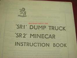 Aveling-Barford SR Dump Truck and Minecar instruction book -käyttöohjekirja