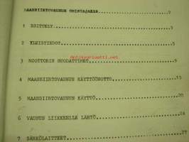 Aveling-Barford SA maansiirtovaunu -käyttö- ja huolto-ohjeet