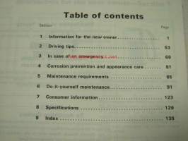 Toyota Hilux &amp; 4-Runner owner´s manual -käyttöohjekirja englanniksi