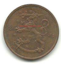 5 penniä  1934