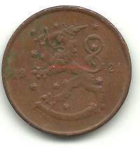 10  penniä  1921