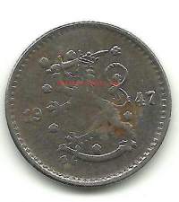 50  penniä  1947