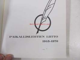 Paikallislehtien Liitto 1945-1970