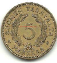5 markkaa  1939
