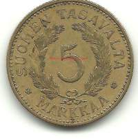 5 markkaa  1942