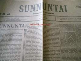 Sunnuntai  numero  1916 nr 39-40