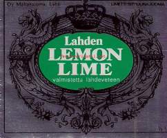 Lahden Lemon Lime  - Oy Mallasjuoma,  juomaetiketti