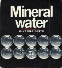 Mineral Water  - Olvi Oy,  juomaetiketti