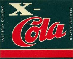 X-Cola  -   juomaetiketti