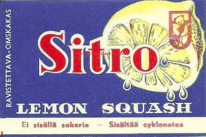 Sitro  -   juomaetiketti
