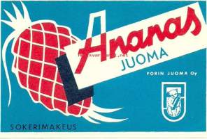 Ananas juoma  -   juomaetiketti