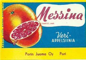 Messina  -   juomaetiketti