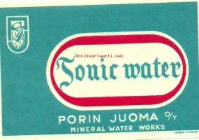 Tonic Water  -   juomaetiketti