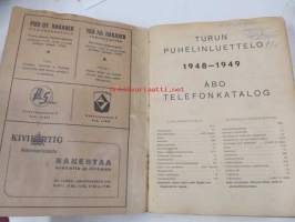 Turun puhelinluettelo, Turku - Åbo telefonkatalog 1948-1949