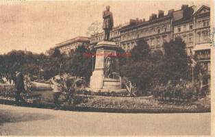 Runebergin Esplanaadi  - paikkakuntakortti- , kulkenut  1920  merkki