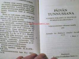 Päivän tunnussana  1979