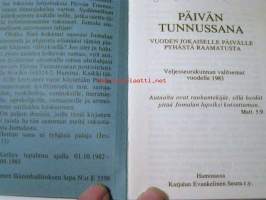 Päivän tunnussana  1983