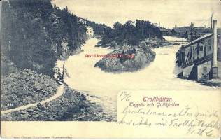 Trollhättan - paikkakuntakortti- , kulkenut  1902  merkki pois