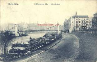 Berlin - paikkakuntakortti- , kulkenut  1907  merkit pois