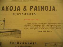 Vaakoja &amp; painoja Agros-esite v. 1910