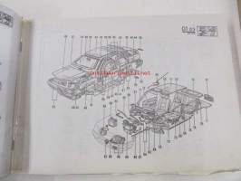 Renault 21  1986&gt;  P.R. 1170 7  L48D, L48E, L48F, L48H, L48J, L48M, L48N, L48U, L481, L482, L484 8/1991 varaosaluettelo